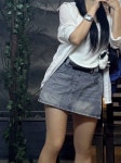 랩 청치마 이너바지 미니스커트 : 데이글로우 DAYGLOW
