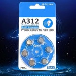 T3EE A312 보청기 용 아연 공기 청력 버튼 배터리 1.45V 장거리 : 팔공산종합상사