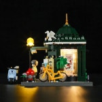 펀홀 FO F9023 뉴스 가판대 도시상점 모듈러 LED포함 호환블럭 국내 브릭스피드 : 브릭스피드