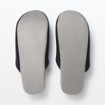 [무인양품] 세탁이 가능한 소프트 슬리퍼 다크그레이, L : 무인양품