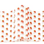 100매 딸기 왁스 페이퍼 15 x 11인치 그리스 방지 샌드위치 버거 칩 컷테이블 베이킹 양피지 랩핑 : 에이유에이케이 코퍼레이션