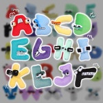 알파벳로어 26종 A 봉제 인형 로블록스 : -로앤제이-