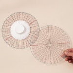 원형 분할 빌렛 눈금자 드로잉 측정 트리밍 도구 DIY 컵 도자기 휠 공예 조각 20cm : 주-노마켓