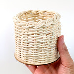 토단 리얼 라탄 연필꽂이 만들기 1인세트 DIY 작품만들기 라탄공예 수업용 인테리어소품 : 문구티쳐