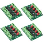 ACEIRMC 4PCS 전압 보드 PC817 4채널 절연 옵토커플러 드라이버 광전 어댑터 모듈 변환기 30V 4CH 4CH Optocoupler : Rich픽