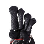 NRC 드라이버 커버 우즈와 드라이버를 위한 골프 스컬 클럽 방수 460CC 가죽 프린트 디자인 모든 Bla 135UT : 타타코코