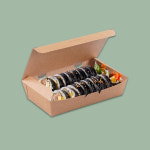 종이도시락 1호 김밥 샌드위치 포장 크라프트 CN 400개 : 조은팩