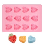 피마리 실리콘 하트 모양 초콜릿 몰드 - 베이킹, 캔디, 젤리, 식품 등급 분홍색용 논스틱 캔디 1개 세트 Choco: 1 PC Mix : 에이유에이케이... 