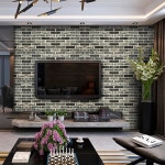 10팩 52평방피트 3D 벽 패널 필 앤 스틱 인조 벽돌 벽지 그레이 돌 폼 자체 접착 10PCS Pink Brown : 유와이엔커머스