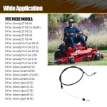 주차 브레이크 케이블 06900706 06900640 Ariens Zenith Apex 48 52 60용 Gr ely ZT HD 44 Turn Z/ZX에 : 넥스트엣지