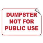 공공용 쓰레기통 사용 금지 라벨 보안 X 14인치 스티커 10인치 10x7 inches : 해직마