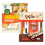 대림냉장 명품김밥세트 520g 1개 +주부초밥짱 새콤달콤유부초밥 280g 1개 : 사조 공식스토어