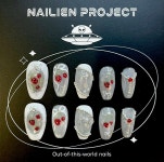 네일리언(nailien) | [NAILIEN PROJECT] 클래식 딸기 수제네일팁 l 딸기 부케 : 네일리언 프로젝트