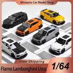 재고 있음 Flame 164 Lamborghini Urus 수정 버전 수지 미니어처 모델 항목 빛나는 녹색 자동차 장난감 선물 : 리치105