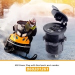 860201261 USB 플러그 듀얼 포트 Ski-Doo Renegade g4850 xrs 2017-2022와 호환 REV Gen4 USB 전원 아울렛 키트는 주행 중 셀을 충전하... 