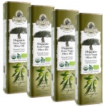 엘로라 농장, USDA 유기농 엑스트라 버진 올리브 오일, 2024년 수확, 금상, 여과되지 않은 고 올레오칸탈, 코셔 17온스 주석, 4팩... 