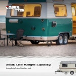 코브라텍 RV 가위 트래블 웰드온 24인치 트레일러 2500 용량 5륜 CBK 또는 J2500 스태빌라이저 2500파운드 보타이 1124 높이 안정적인... 