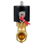 US-15 2L-15 1/2인치BSPT 2위치 2Way NC 고온 황동 증기 솔레노이드 밸브 DC12V/24V AC24/36V/110V/220V/380V PTFE 파일럿... 