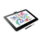 와콤 원 HD 크리에이티브 펜 디스플레이, 화면이 있는 드로잉 태블릿, 13.3인치 그래픽 모니터, Mac, PC 및 크롬북, 사진/비디오 편집, 교육... 
