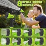 델리 미니 휴대용 심플 홈 호스 릴, 32피트, 8가지 패턴 스프레이 노즐 포함, 표준 미국 플러그에 적응, 정원 급수, 세차, 반려동 : 40서초직구