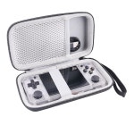 프리미엄 휴대용 게임기 오락 게임; RG35XX H /RG351MP / RG350M RG350P 레트로 게임 보관용 WERJIA 하드 캐리킹 케이스 블랙... 