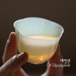 [다도 다기] 예향원 유리공예 아이스 제이드 플라워 찻잔 50ml C-5679 : 예향원