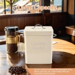 5L 아름 파우더 세탁 박스 보관함(스쿱 ) White-A21I : 진현교역상사