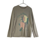 크레송 여90 봉주르 그래픽 긴팔티셔츠 J4707 : 빈티지올데이