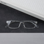오버사이즈 투명 사각 라운드 여름템 가벼운 레트로 뿔테안경 : 주식회사갤러리안경