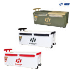HDF 해동 카리스마 아이스박스 75리터 화이트레드 대형 낚시쿨러 아박 HB-243 75L : 인수상회