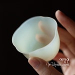 [다도 다기] 예향원 유리공예 아이스 제이드 플라워 찻잔 50ml C-5679 : 예향원