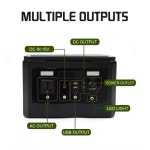 휴대용 발전소 태양광 577WH 야외 220V 순수 500W 비상 전원 110V 발전기 500W 577Wh 1 220V : 위드유앤미윗유