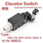 Shindler 엘리베이터 236-11Z-M16-U270-2046-4 ID NR에 적용 가능 188633 로프 헤드 스위치1PCS : 세이프존전기