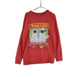 여FREE 레드 그래픽 루즈 맨투맨티 J4714 : 빈티지올데이