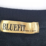 BLUEFIT 여FREE 레터링 블랙 맨투맨 J4715 : 빈티지올데이