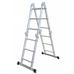 비계 작업발판 디딤대 난간대 말비계 작업용 안전계단 야외 하이 공구용 4중3단 스텐 블랙라벨 두께 2 0 작은 거인 삼보계단 초안정성 다용도... 