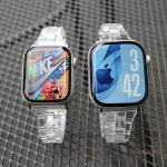 애플워치 투명 스트랩 여름 밴드 11 10 9 8 7 se 6 38/40/41/42mm : 오아시스숍