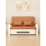 접이식 소파베드 거실 확장형 침대쇼파겸용 4단 수오 로댄 패브릭패턴 나무 좌식 마사지배드 : 더블비원