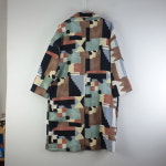 FUEL 여FREE 배색 모직 오버 롱 코트 J4746 : 빈티지올데이