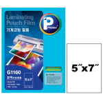 프린텍 기계 코팅지 G1160 100매입 140X190mm 라미네이팅 필름 : 수니네문구