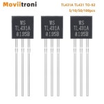 전압 조정기 3 단자 션트 TL431A TO-92 1-100mA 5 개 10 : 다온전자