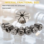 INPANOLS 26 PCS ER32 콜릿 세트, 1/32 -13/16 정밀 스프링 샹크 척, 보링, 드릴링, 탭핑, 밀링 선반 조각 도구용 : 라미르몰