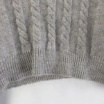 여FREE 그레이 케이블 V넥 크롭 니트 J4750 : 빈티지올데이