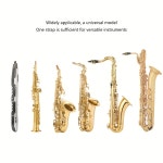 색소폰 숄더 하네스 색소폰 홀더 (색소폰 호른 테너 바리톤 소프라노 클라리넷 용) 편안한 색소폰 넥 스트랩 후크 : 세원악기