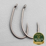 20PCS 잉어 낚시 후크 PTFE 코팅 슈퍼 샤프 크랭크 매트 블랙 고 탄소강 : 구룡산업