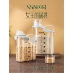 2L 곡물용 보관함 월넛 스몰사이즈 디 잡곡밀폐탱크 2L 정리함 계량컵 22Lbs 컨테이너 밀폐 곡식 호두 밀폐탱크 대량 스몰사이즈 스몰사이즈... 