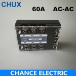 CHUX 3 상 솔리드 스테이트 릴레이 AC 제어 SSR 60AA 70-280VAC ~ 90-480VAC (ZG33-60A) : 전부종합상사