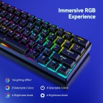 기계식키보드 Bluetooth/2.4G/유선 3 모드 기계식 키보드 16가지 RGB 조명 효과 무선 충전 가능 게임 차축/홍축 : 사공산업