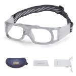 수그리 남자 농구 안경 축구 스포츠 보호 안전 고글, 교체 가능한 렌즈용 : Karesino