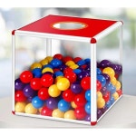 추억의 뽑기함 야외 경품추첨함 게임 소형 문구점 랜덤 추첨함 회전판 50 1 컬러 추첨함 불투명 : 24스토어01